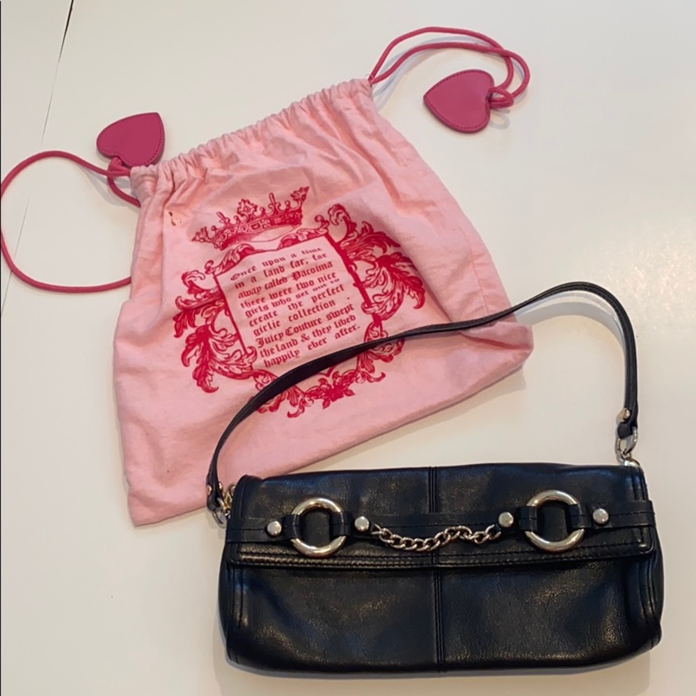Juicy Couture Black Leather Purse